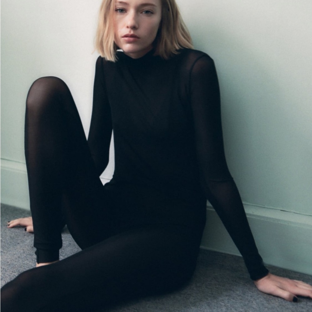 NWT Zara mesh bodysuit
